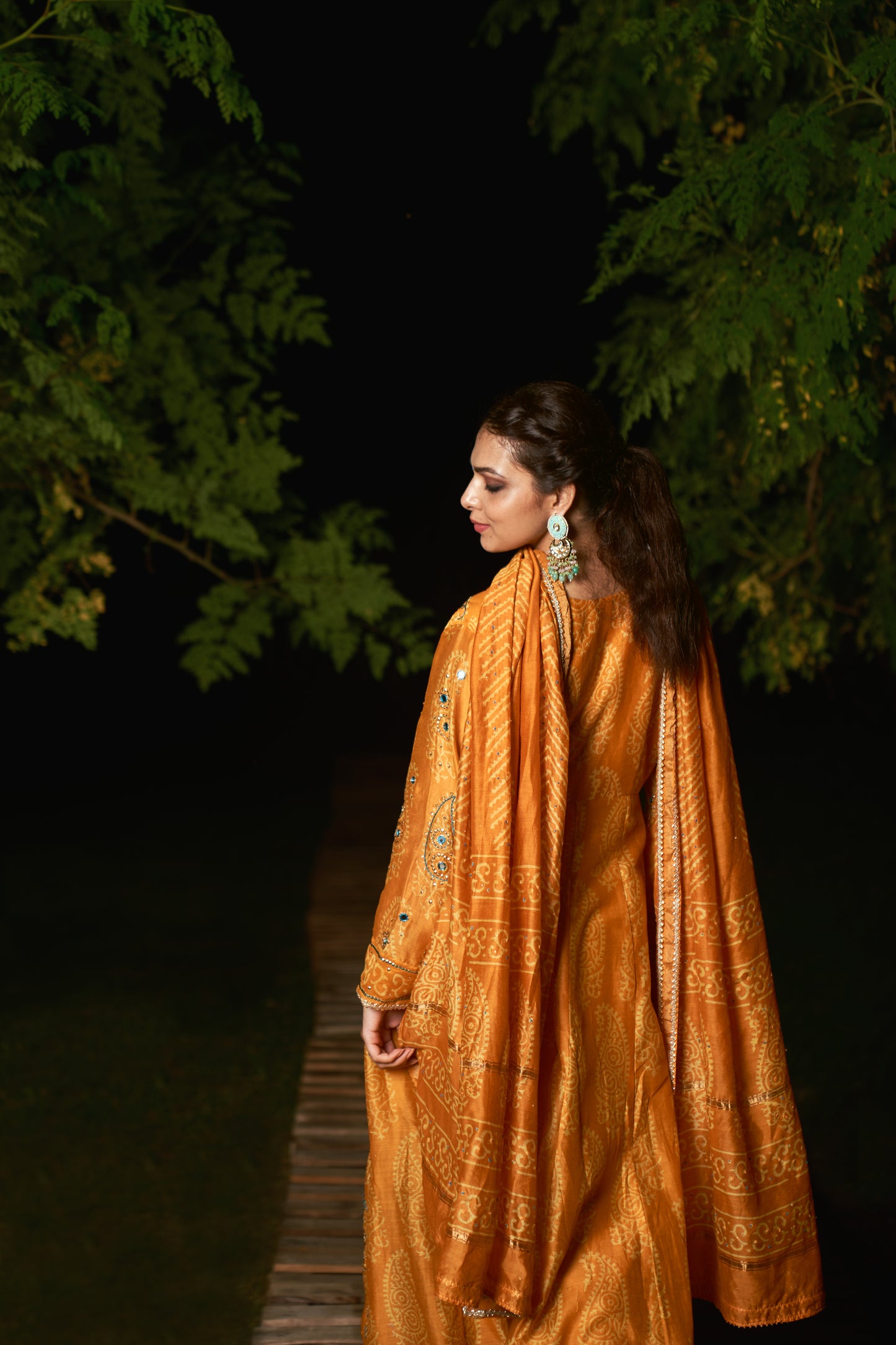 TURMERIC YELLOW ANARKALI