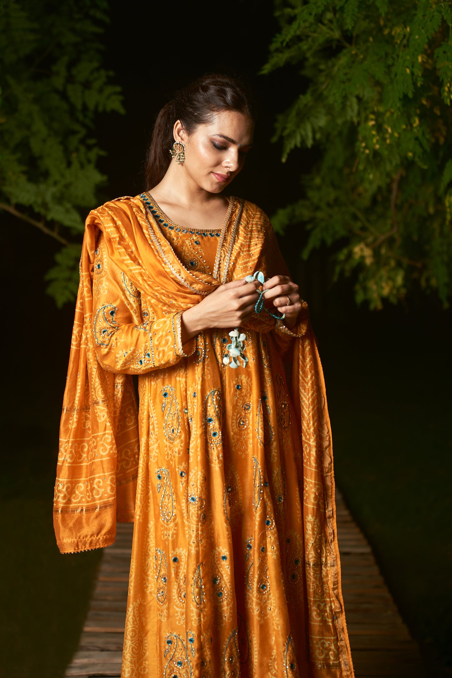 TURMERIC YELLOW ANARKALI