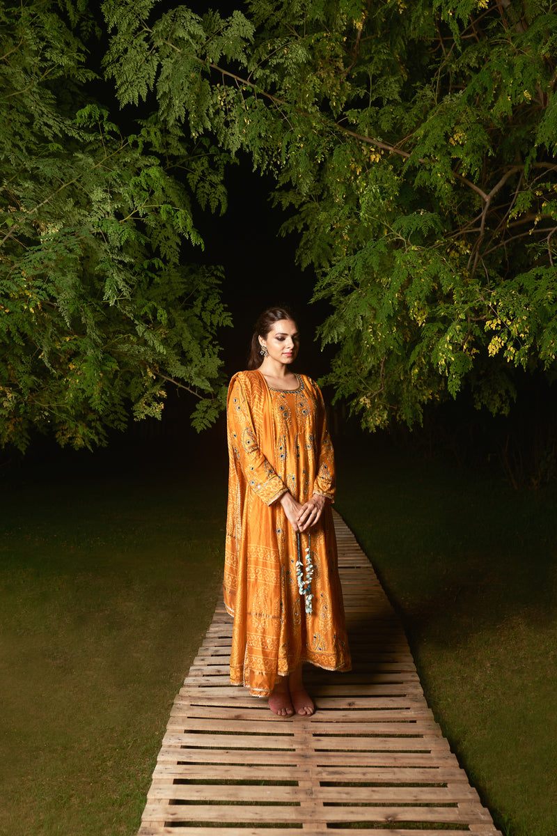 TURMERIC YELLOW ANARKALI