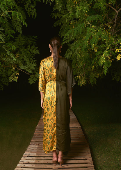 Yellow and Green kaftan
