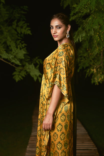 Yellow and Green kaftan
