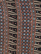 Midnight Black Boota Ajrakh Saree