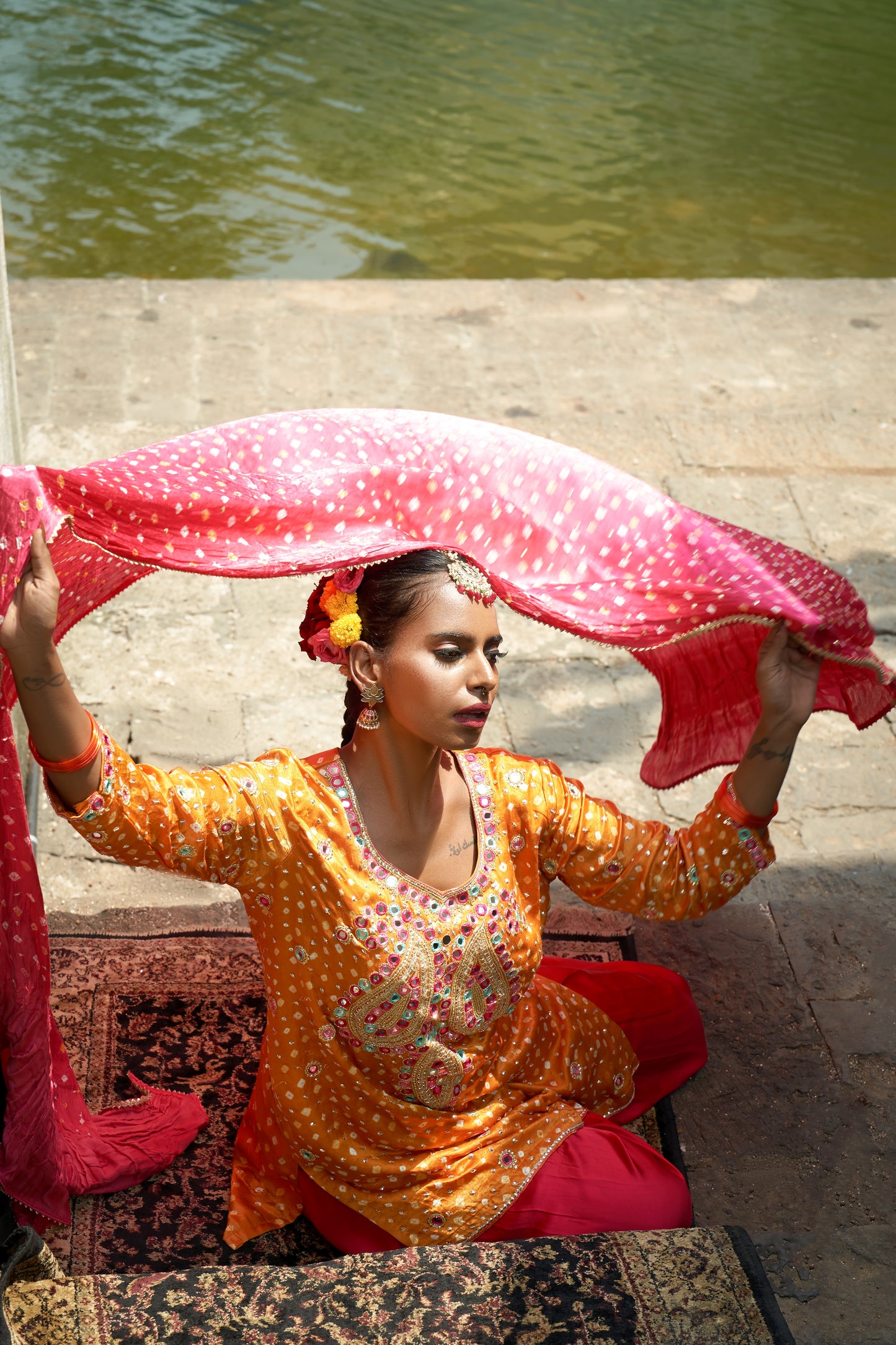 Yellow Paisley Kurta Set