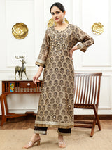 Sand Brown Kurta Set