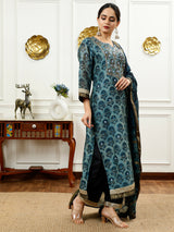 Teal Blue Kurta Set